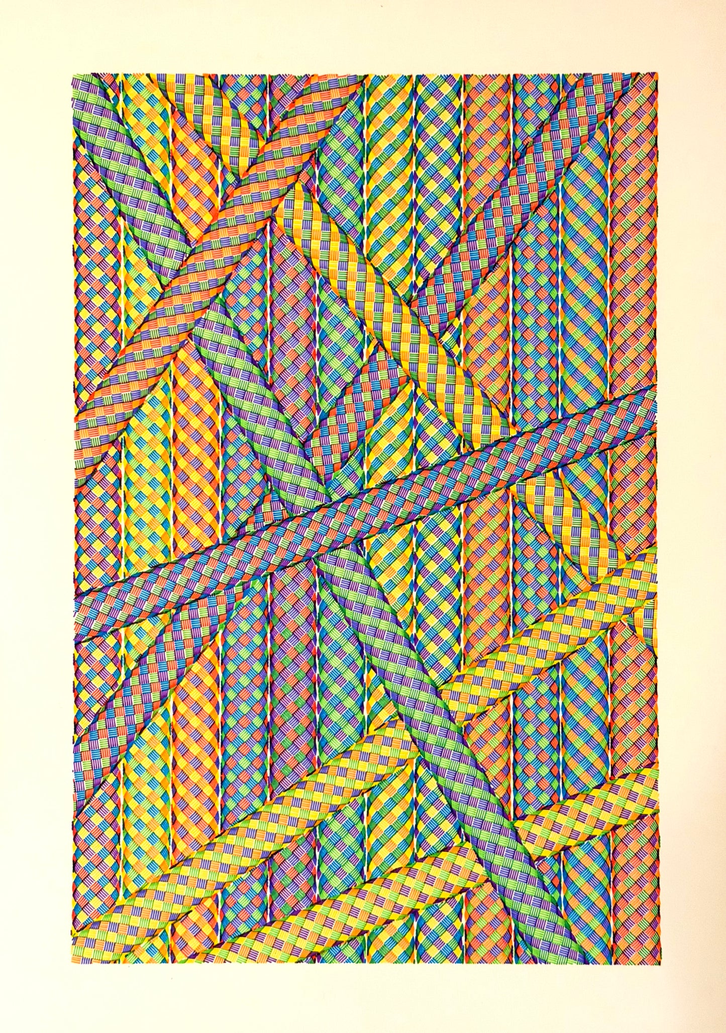 Seile G A3 (Multi colour on White)