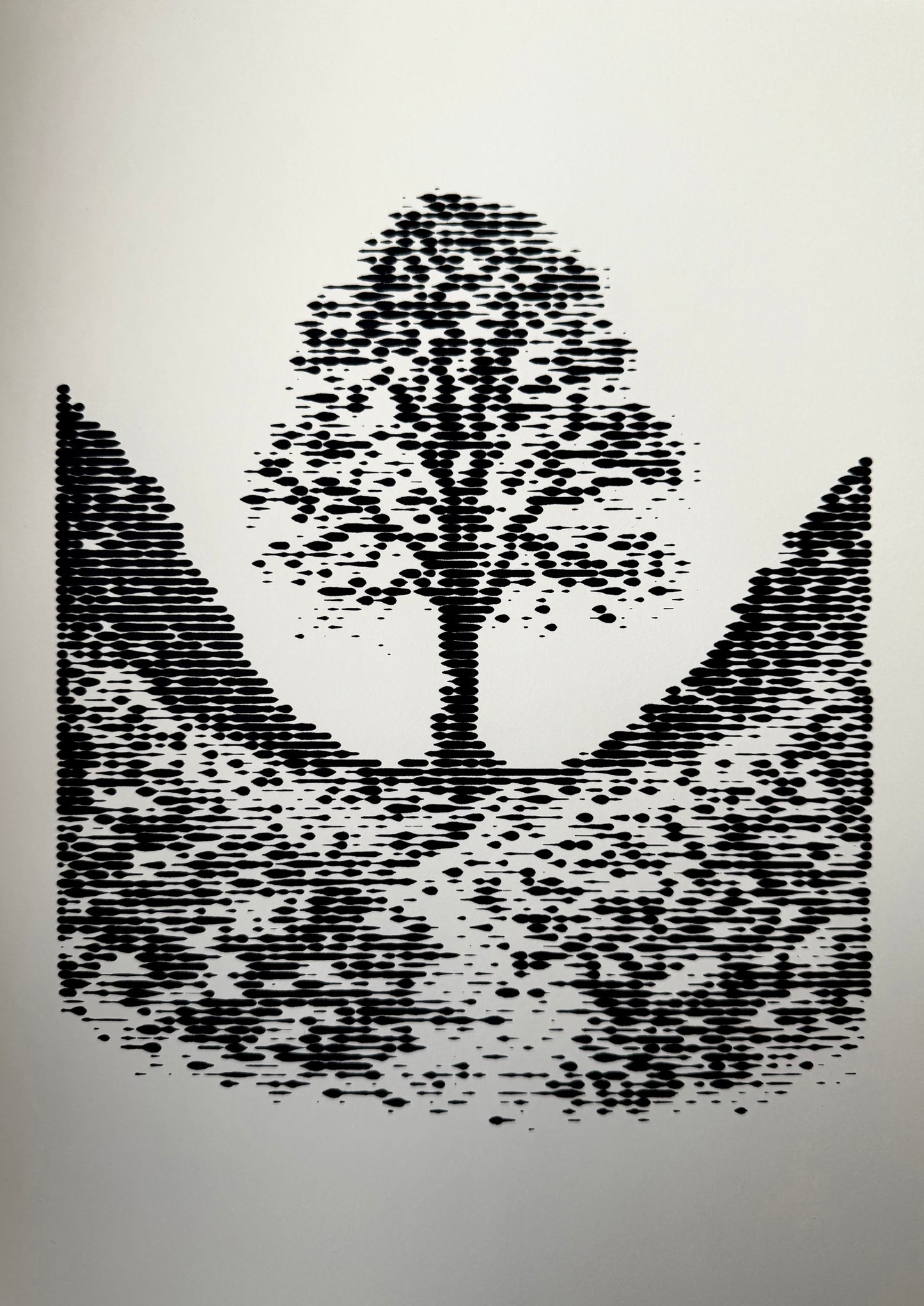 Sycamore Gap A3 (Black on White)