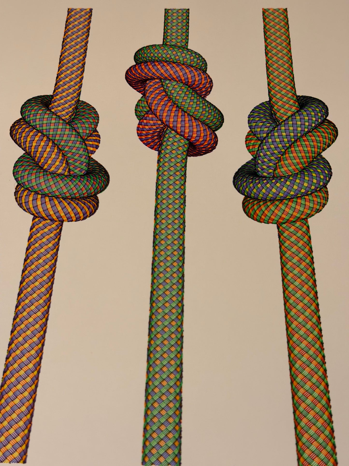 Seile A3 (Multi colour on White)