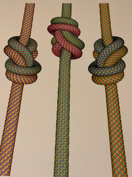 Seile A3 (Multi colour on White)