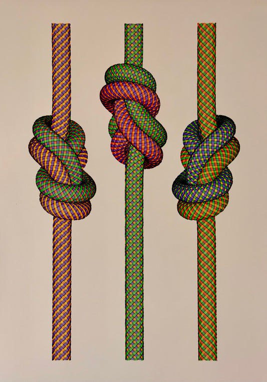 Seile A3 (Multi colour on White)