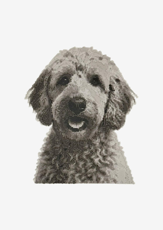 Custom portrait Art A3 (Greyscale on White)