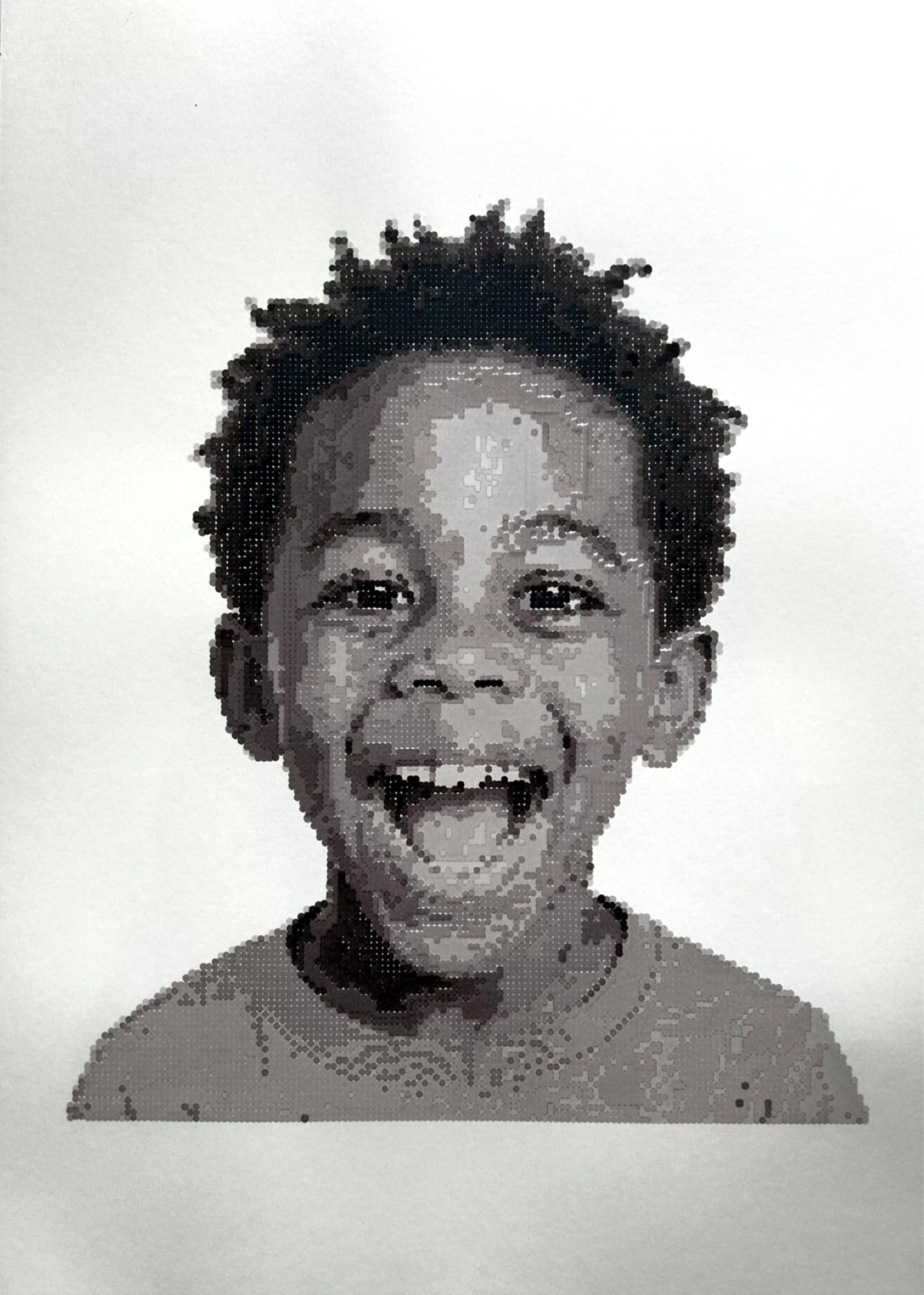 Portrait Art A2 (Greyscale on White)