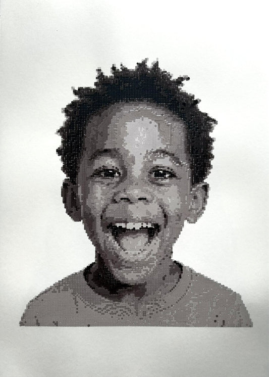 Portrait Art A2 (Greyscale on White)